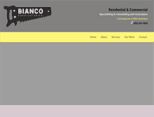 Tablet Screenshot of biancobuilding.com
